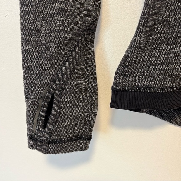 Lululemon Base Runner Long Sleeve Mini Check Pique Black , sz 4 - Picture 9 of 10